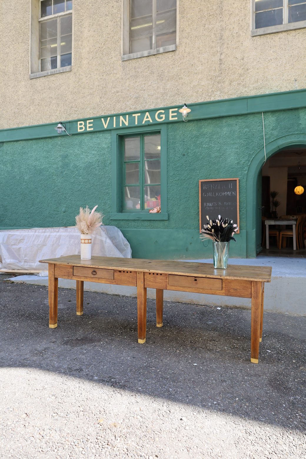 Table en chêne antique - Image 2 | bevintage.ch