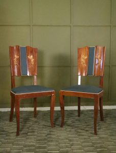 vintage oak chairs - 60s - 6 pieces